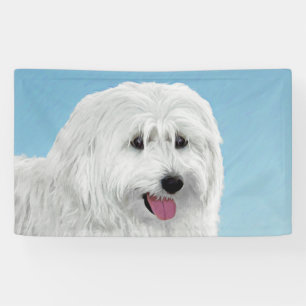 Polish Lowland Sheepdog Painting - Original Dog Ar Banner