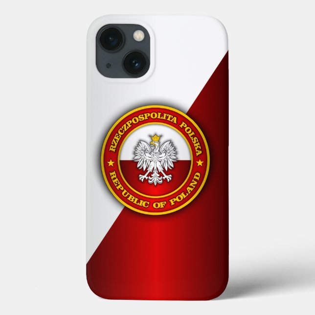 Polish Medallion Case-Mate iPhone Case (Back)
