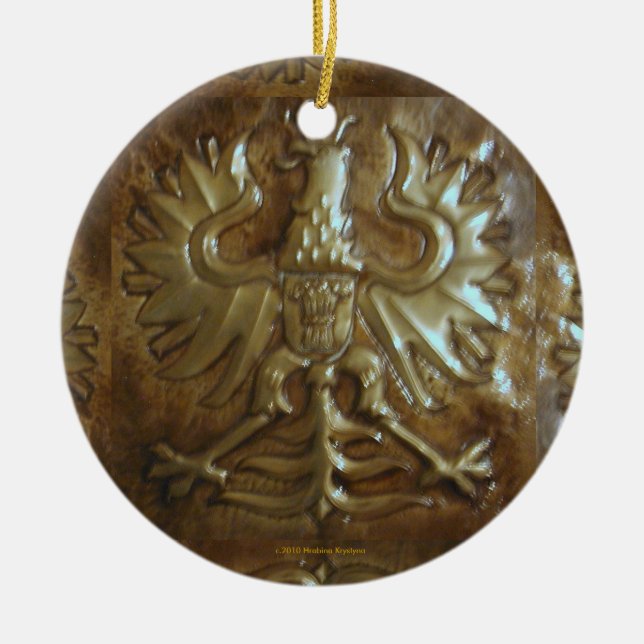 POLISH NATIONAL EAGLE WITH CROWN ORNAMENT (Front)
