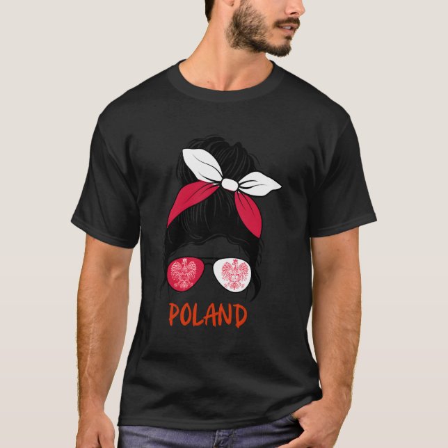 Polish Poland Heritage Poland Flag T-Shirt (Front)
