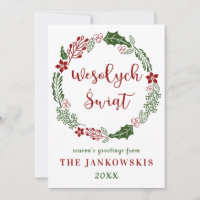 Polish Poland Merry Christmas, Custom