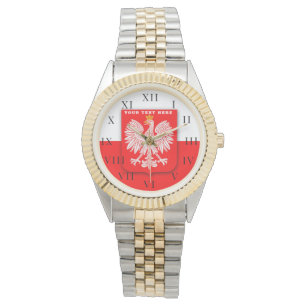 Polish Poland Polska Polski Eagle Emblem Watch