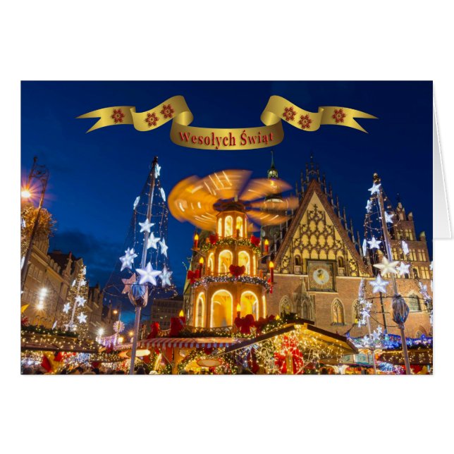 Polish/Polski - Merry Christmas/Wesołych Świąt (Front Horizontal)