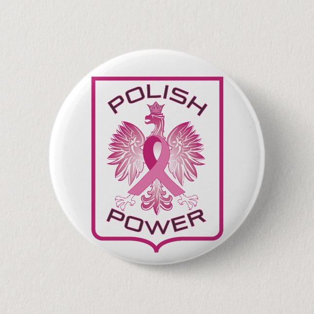 Polish Power 2 Inch Round Button (Front)
