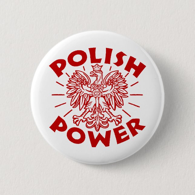 Polish Power 2 Inch Round Button (Front)