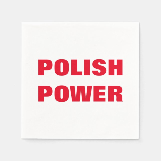 POLISH POWER NAPKIN (Front)