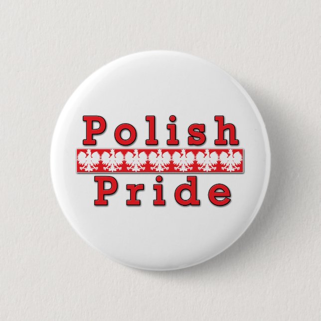 Polish Pride 2 Inch Round Button (Front)