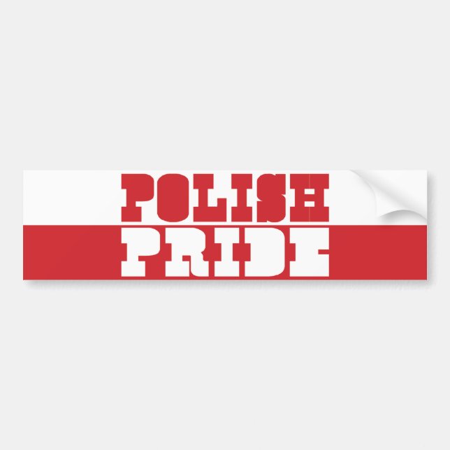 Polish Pride Bumper Sticker (Front)