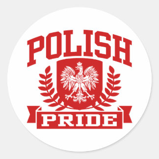 Polish Pride Classic Round Sticker