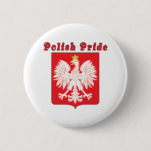 Polish Pride Eagle 2 Inch Round Button