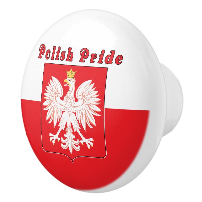 Polish Pride Eagle Ceramic Knob (Right)