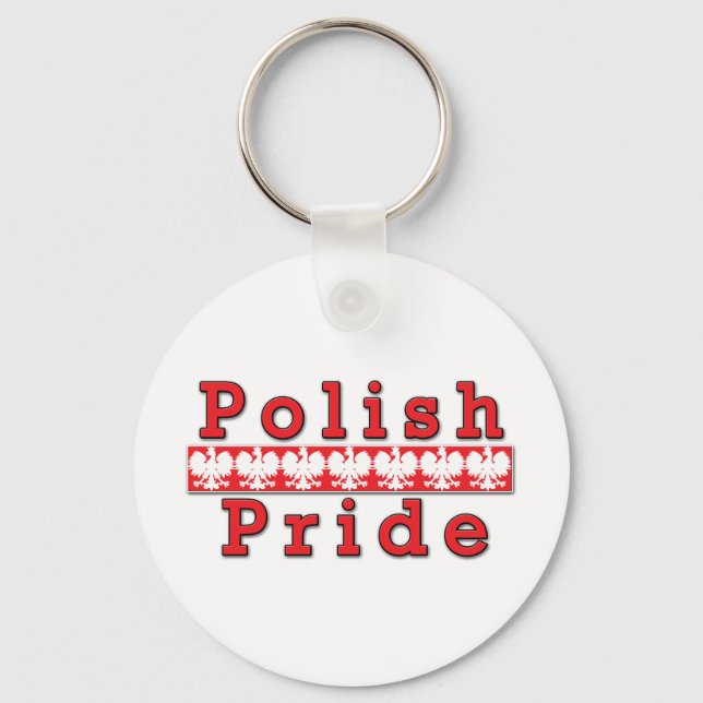 Polish Pride Keychain (Front)