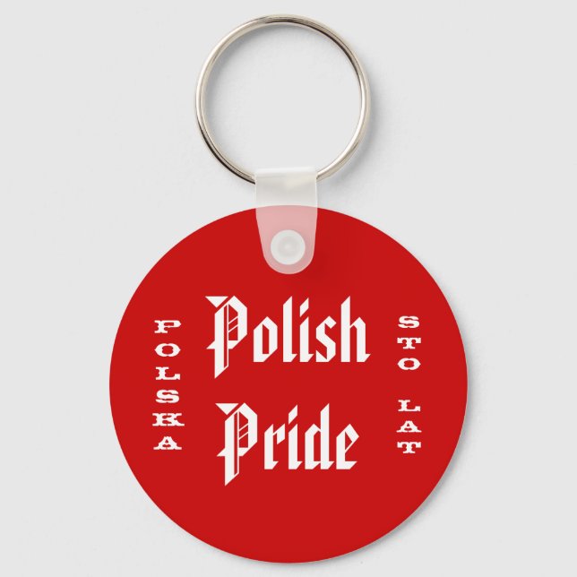 Polish Pride Polska Sto Lat Keychain (Front)