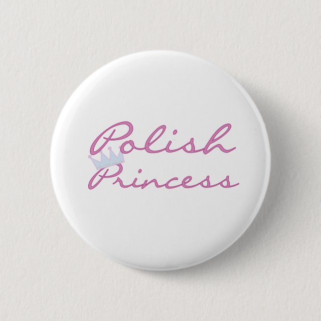 Polish Princess 2 Inch Round Button (Front)