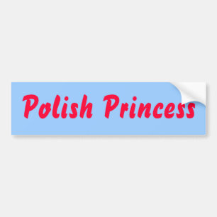 Polish Princess Bumper Sticker