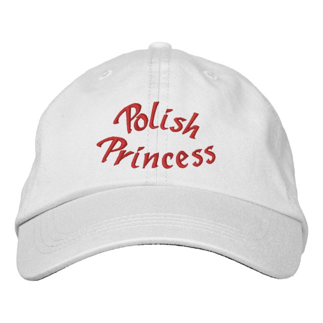 Polish Princess Cute Embroidered Hat (Front)