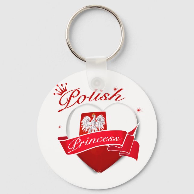 Polish Princess Keychain (Front)