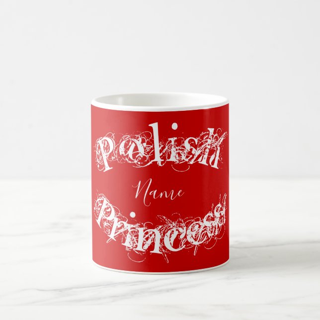 Polish Princess Personalized  Coffee Mug (Center)
