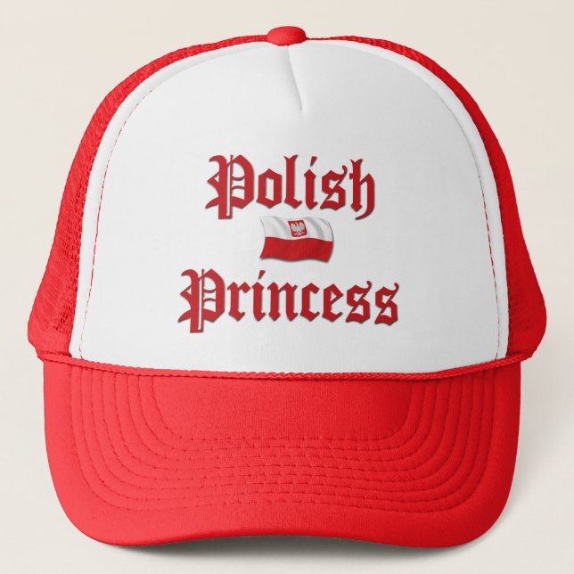 Polish Princess Trucker Hat (Front)