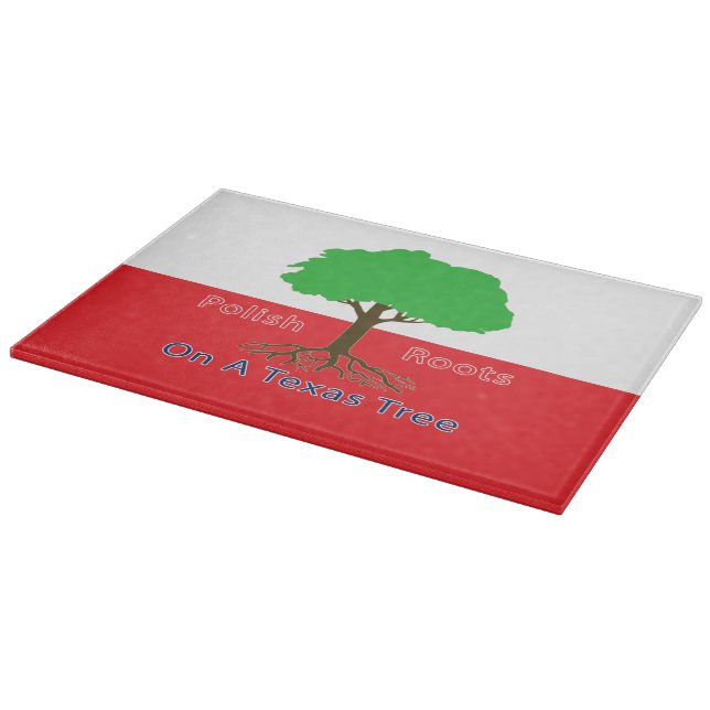 Polish Roots On A Texas Tree Cutting Board (Corner)