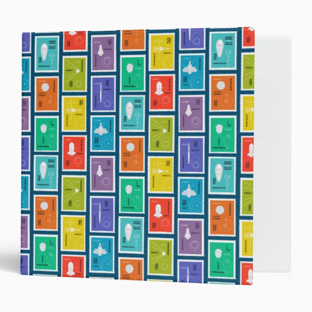 Polish Spacecraft Stamp Album/Binder Binder (Front/Inside)