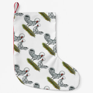 Polish Splash Chickens Small Christmas Stocking