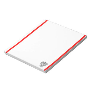 Polish stripes flag notepad