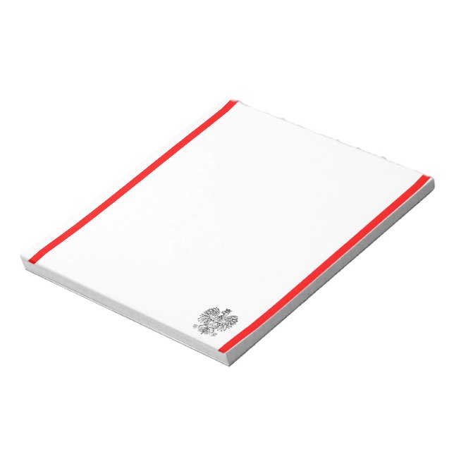 Polish stripes flag notepad (Rotated)