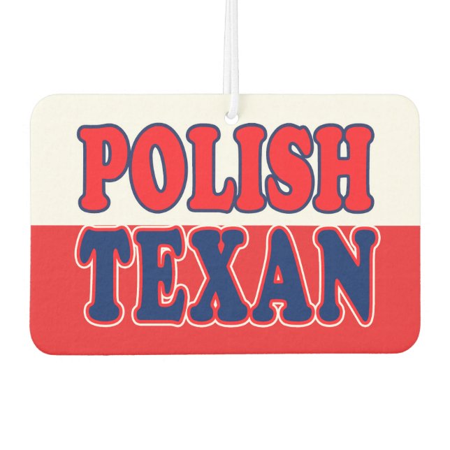 Polish Texan Air Freshener (Front)