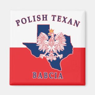 Polish Texan Babcia Magnet