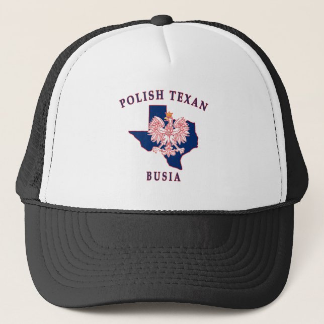 Polish Texan Busia Trucker Hat (Front)