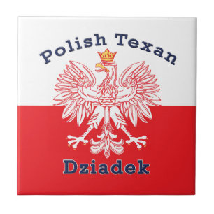 Polish Texan Eagle Dziadek Tile