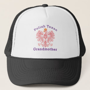 Polish Texan Eagle Grandmother Trucker Hat