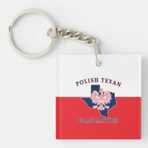 Polish Texan Grandmother Keychain