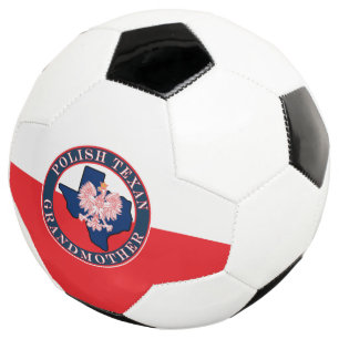 Polish Texan Grandmother Round Soccer Ball