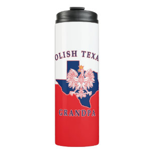 Polish Texan Grandpa Thermal Tumbler