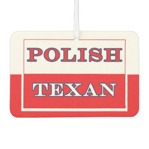 Polish Texan Poland Flag Air Freshener