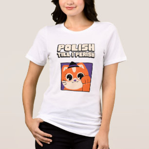Polish Till I Perish Halloween Nail Art Tri-Blend Shirt