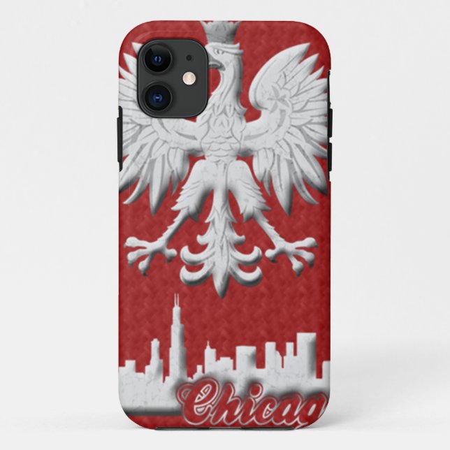 Polish White Eagle Chicago Skyline iPhone 5 Case-M Case-Mate iPhone Case (Back)