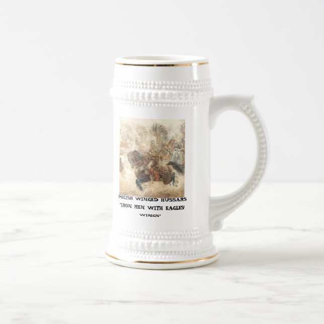 POLISH WINGED HUSSARS BEER STEIN (Right)