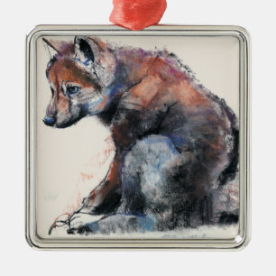 Polish Wolf Pup 2001 Metal Ornament