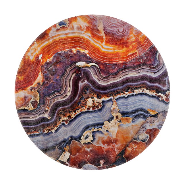 Polished Agate Cutting Board (Front)