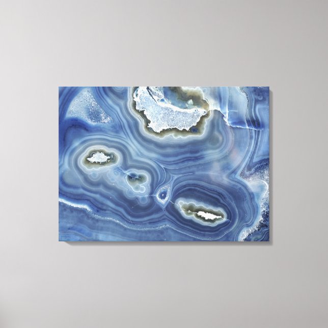 Polished Amethyst Quartz Geode Face Canvas Print (Front)