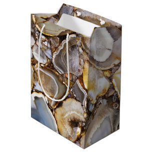 Polished Geode Stones Medium Gift Bag