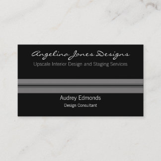 Polished Professional Business Card, Grey Business Card
