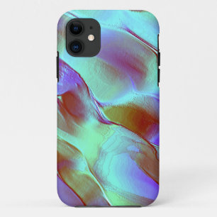 Polished rock in chrome purple iPhone 11 case
