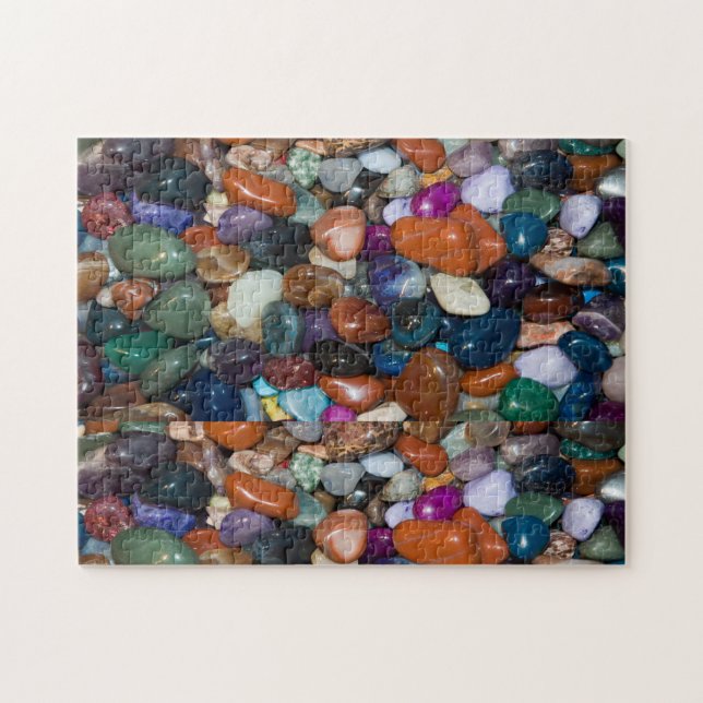 Polished Rocks of the Rainbow Jigsaw Puzzle (Horizontal)