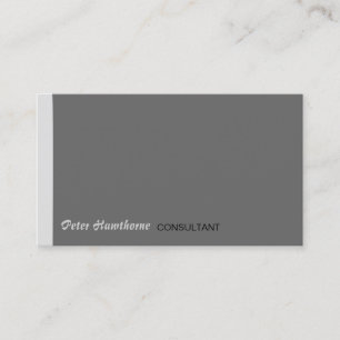 Polished Sharp Minimalistic Trendy Modern Basic Business Card