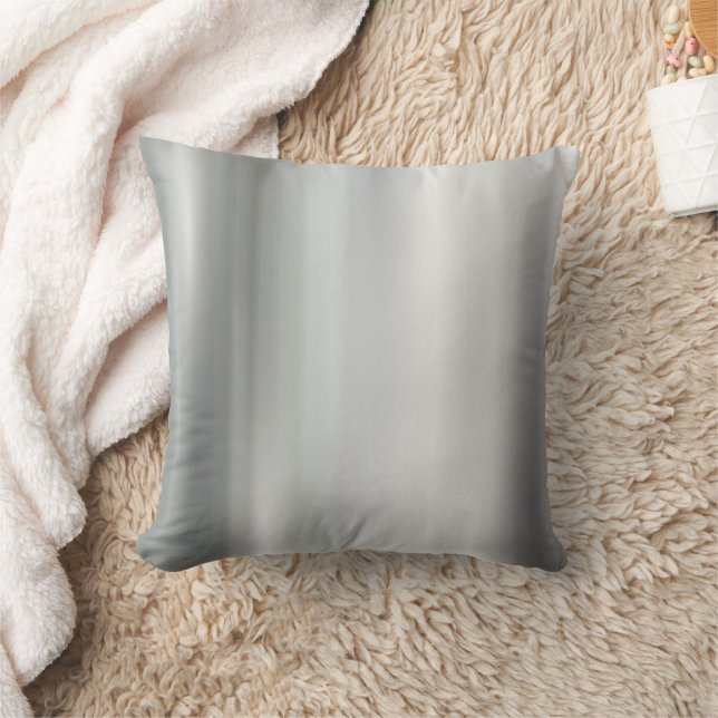 Polished Silver Decorative Pillow (Blanket)