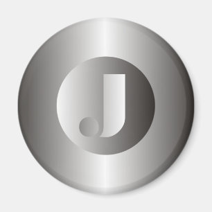 Polished Steel "J" Magnet